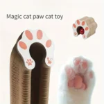 Fun Cardboard Cat Paw Toy with Bell for Scratching - Image 7