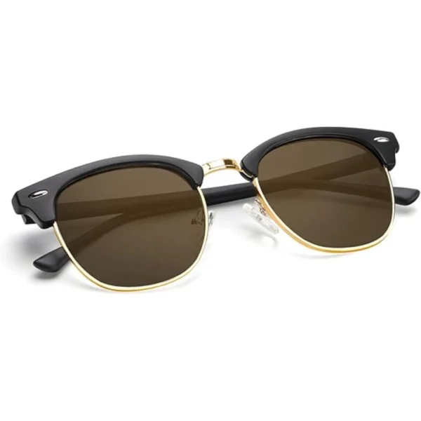 CIFOYA Polarized Sunglasses for Men & Women – Semi-Rimless Frame, 100% UV Protection 😎