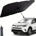 Portable, Foldable Car Windshield Sunshade Umbrella - Image 2