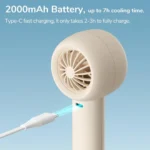 JISULIFE Life5 Mini Handheld Fan - Desert Brown - Image 3