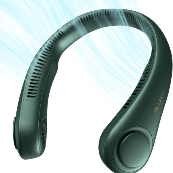 JISULIFE Life3 Portable Neck Fan – Hands-Free, Bladeless, Wearable Personal Fan