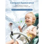 KENSUKA Mini Portable Stroller Fan with Aromatherapy & 360° Swivel Clip - Image 2