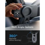LISEN MagSafe Car Mount – Strong Magnetic Holder, 360° Adjustable, Steel Hook Clip - Image 2
