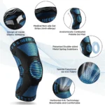 NEENCA Professional Knee Brace – Compression Sleeve with Patella Gel Pad & Side Stabilizers - Image 2