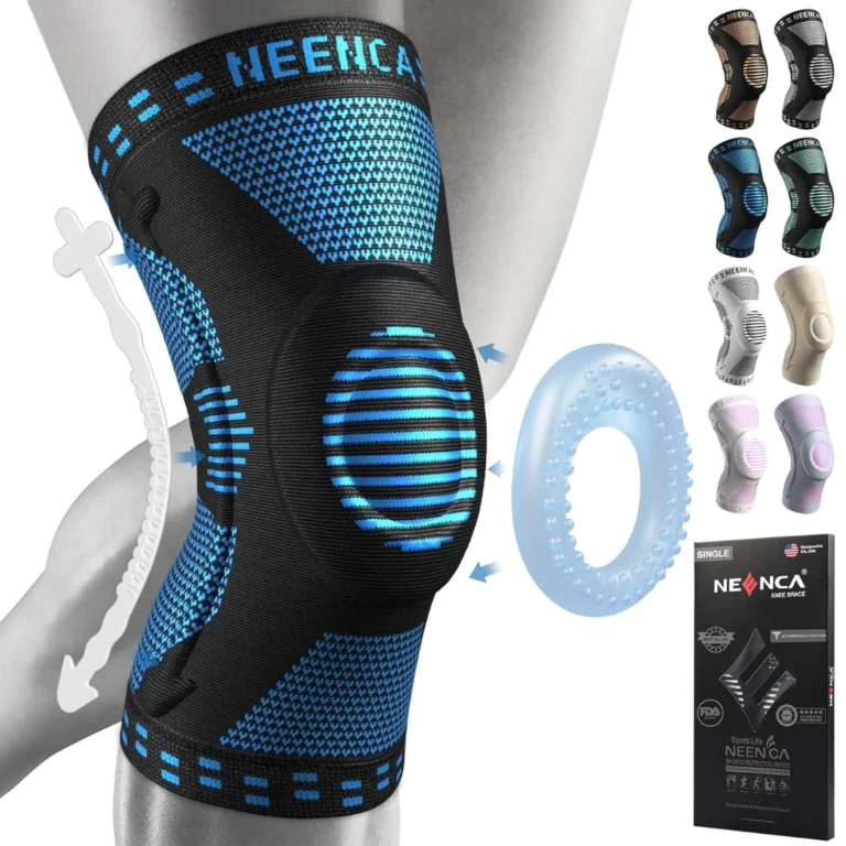 NEENCA Professional Knee Brace – Compression Sleeve with Patella Gel Pad & Side Stabilizers