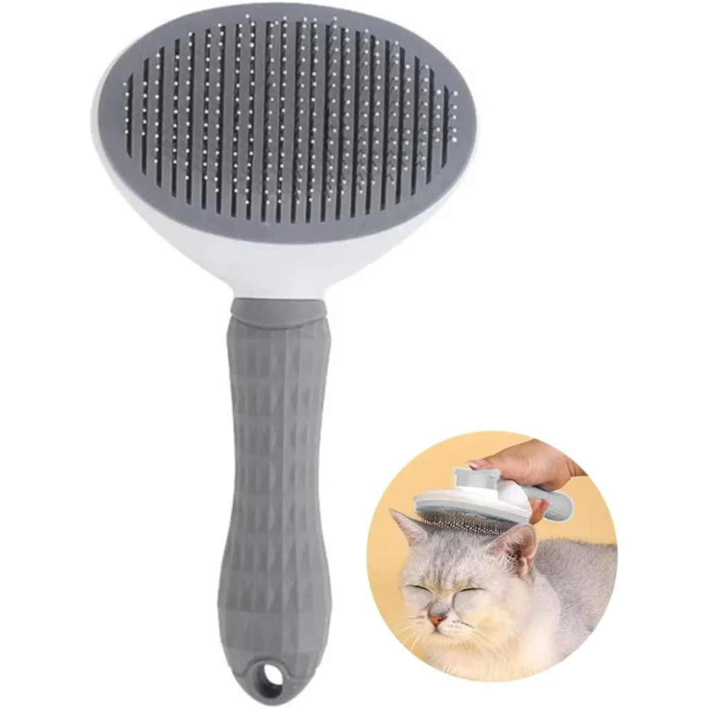 Pet Grooming Brush – Shedding & Hair Removal Tool for Cats & Dogs