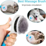 Self-Cleaning Slicker Brush for Dogs & Cats – Easy Grooming & Shedding Control - Image 3