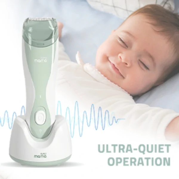 SuperMama 10-in-1 Baby Hair Clipper – Silent, Waterproof & Auto-Sucking Hair Trimmer