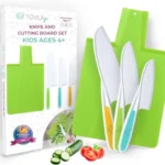 TOVLA JR. Premium Montessori Kid-Safe Knife & Cutting Board Set – Real Kitchen Tools for Young kids