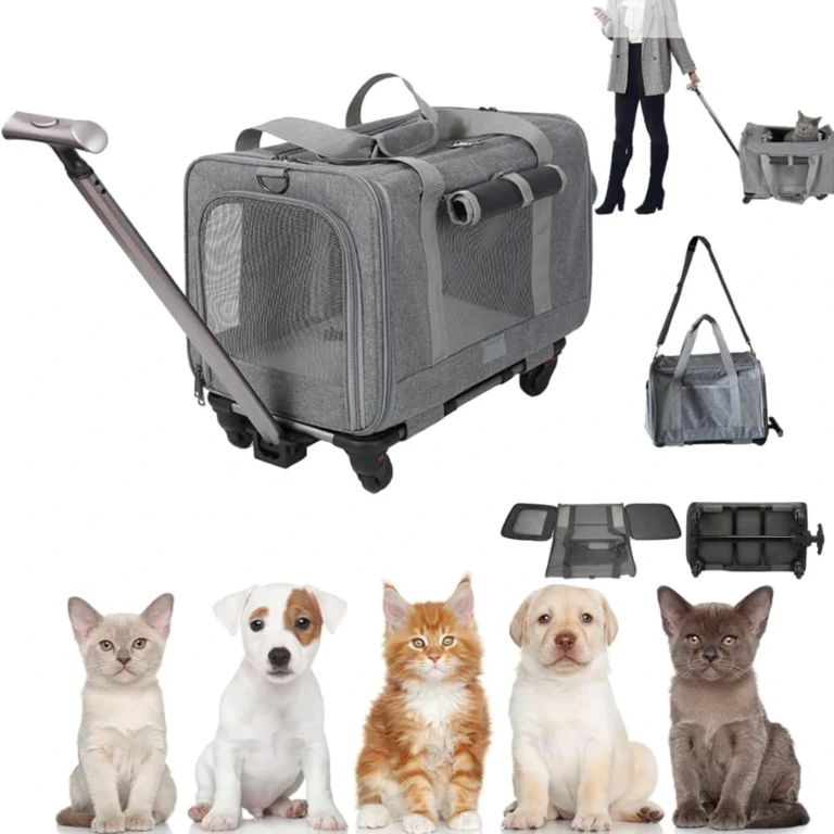3-in-1 Pet Carrier Bag – Wheeled, Shoulder & Handbag for Small Pets