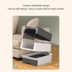 Enclosed Cat Litter Box with Lid – Drawer Type, Self-Cleaning, Anti-Splash with Scoop - Image 3