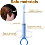 Pet Medicine Feeder – Silicone Syringe Pill Dispenser for Cats, Dogs & Puppies - Image 3