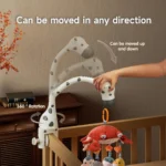 TUMAMA Baby Musical Crib Mobile with Remote, Lights & Projector – Soothing Lullabies & Plush Toys - Image 5