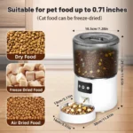 Smart 4L WiFi Automatic Cat Feeder with App Control & Voice Recording - Image 2