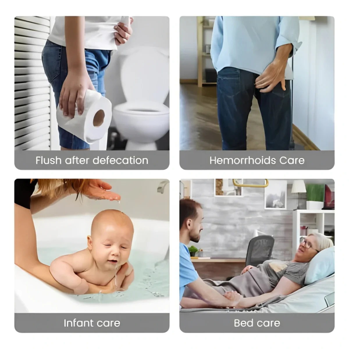 Portable Electric Flushing Device – Uniform Sprinkle-Type Bidet - Image 2