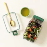 Airtight Salad Jar with Side Opening: Keep Meals Fresh & Enjoy Leak-Proof Portability