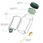 Airtight Salad Jar with Side Opening: Keep Meals Fresh & Enjoy Leak-Proof Portability - Image 5